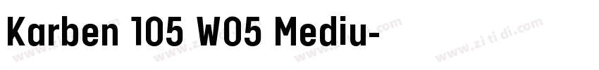 Karben 105 W05 Mediu字体转换
